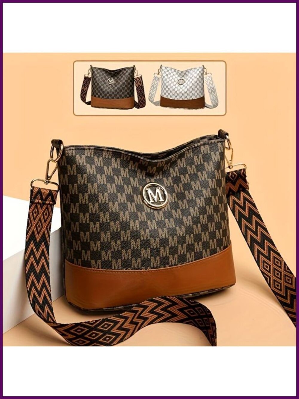 Vintage Fashion Single Shoulder Bag Crossbody Large Capacity Tote